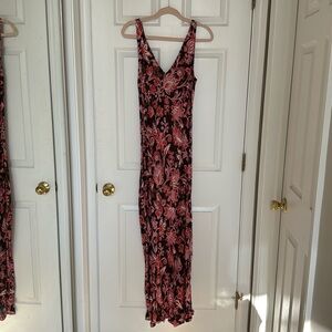 Loft dress size 10; brown, pink, and coral colors. Brand new with tags.